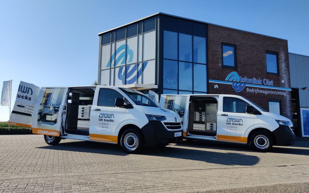 Klaar voor solide service met gloednieuwe Volkswagen Transporters voor Crown Intern Transport